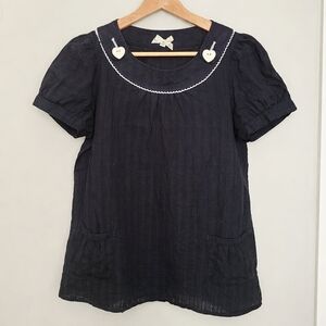 Forever21 Cute Balloon Cap Sleeves Top